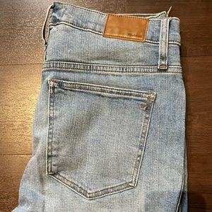 Madewell high rise jeans skinny crop